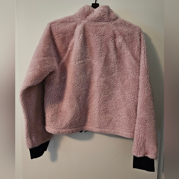 CALVIN KLEIN PERFORMANCE Women's 1/4 Zip Pullover Jacket Coat Faux Fur L - Picture 5 of 6